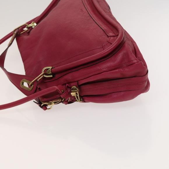 Chloe Paraty Hand Bag Leather 2way Pink Gold Auth 124627 - Picture 5 of 16